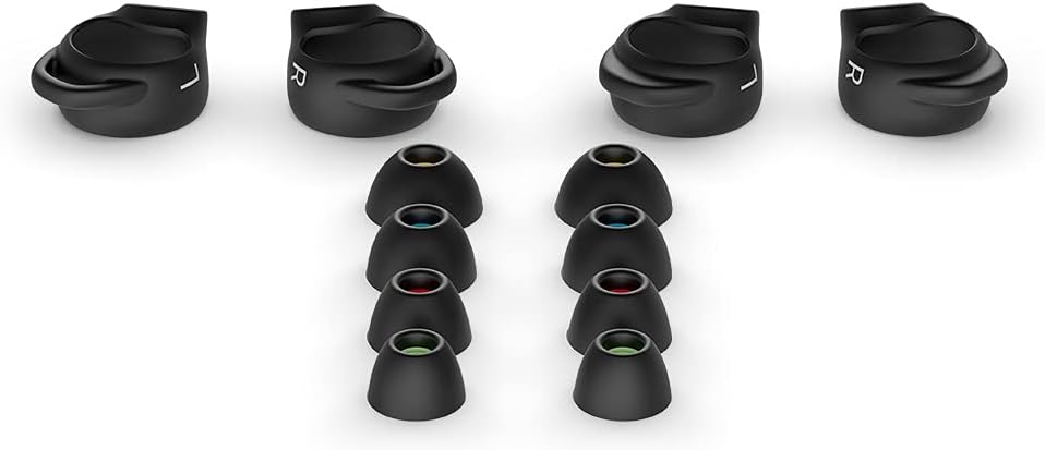 Echo Buds with Active Noise Cancellation (2021 release, 2nd gen) Ear Tips and Wing Tips Fit Kit