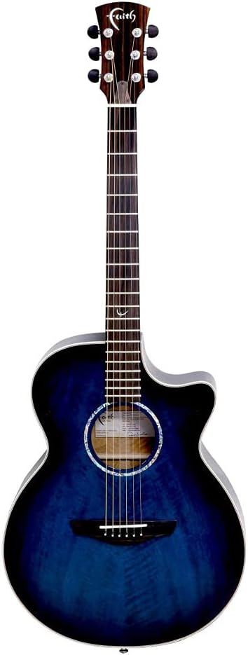 Faith Guitars Blue Moon Neptune Grand Concert Electro Acoustic Guitar (Venus, Right)