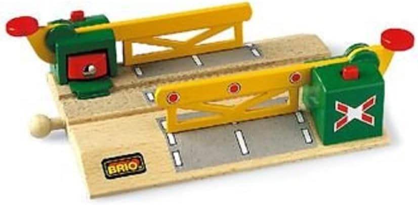 BRIO Magnetic Action Train Crossing for Kids Age 3 Years Up - Compatible with all BRIO Railway Sets & Accessories