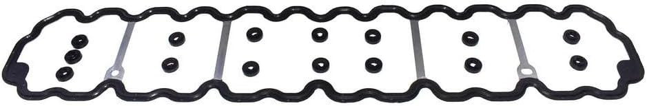 Oniissy Valve Cover Gasket 53020758AC Compatible with for Jeep for Cherokee XJ 4.0L 1996-2001 Engine Replacement Part with Sealing Rings