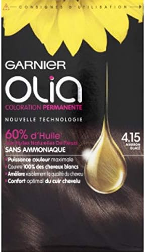 Garnier Olia 4.15 Permanent Hair Colour Pack of 2 120 g Iced Brown