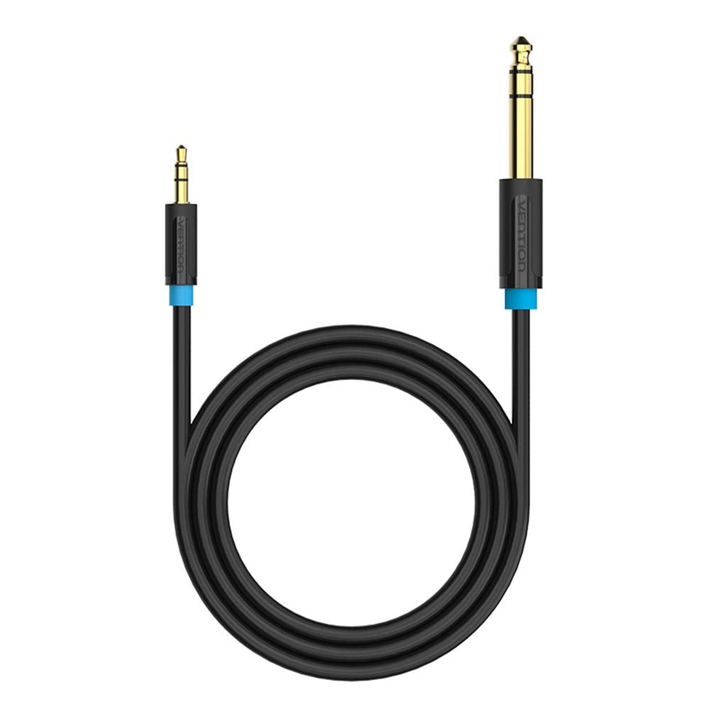 VENTION 6.35mm to 3.5mm Stereo Jack Cable, 6.35mm 1/4 inch to 3.5mm 1/8 inch TRS Stereo Audio Cable for iPod Laptop Home Theater Devices and Amplifiers (1.5m/5ft)
