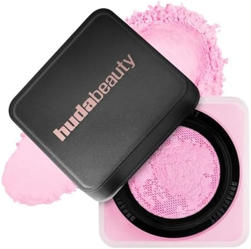 Huda Beauty Easy Bake Loose Baking & Setting Powder-Oil-control and long-lasting makeup setting-Translucent For Natural Look And Everyday Use (ube birthday)