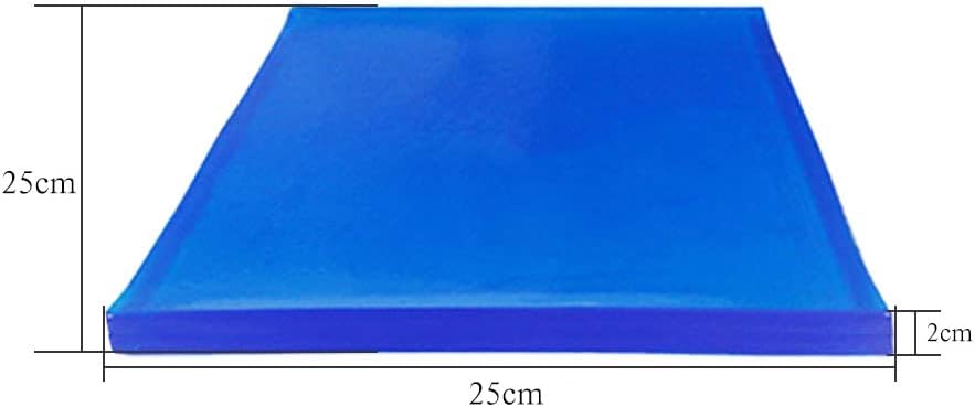 Gel pad, Universal Motorcycle seat Cushion Gel, Shock Absorption Mat, DIY Soft Cool Motorcycle seat Foam,Office Chair Cushion, Blue (25 * 25 * 2cm)