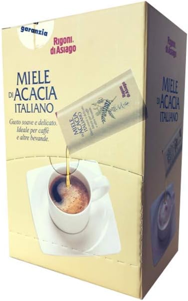 Honey Acacia Rigoni Dispenser Sachets 5 gr., Pack of 100 sachets