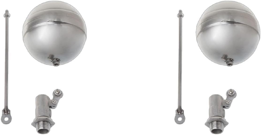 DN15 Male Thread Water Float Adjustable Stainless Steel Floating for Hydraulics Pneumatics & Plumbingall Handle Replacement Pneumatic Plumbing Connector Pressure Washer