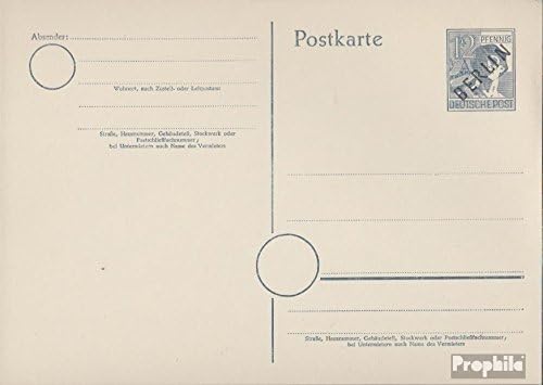 Berlin (West) P2b official Postcard unused 1948 sower (documents philatelic covers for collectors)