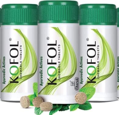 CloudBazaar 247 Kofol 60 chewable tabs x 3 - for Cough, Cold, Sore Throat - Sugar Free