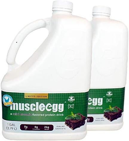 2 Gallons Mint Brownie MuscleEgg Liquid Egg Whites (Cage-Free)