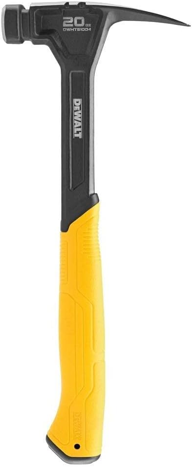 DeWALT Rip Claw Smooth Face Hammer 567g (20oz) Thick one Piece Steel Construction Heat Treated Steel Shaft for All Round jobsite Durability Optimal Weight Distribution Provides a Controlled Swing