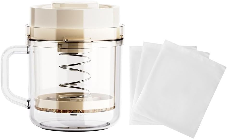 Greek Yogurt Strainer with 3 Filter Bags for Protein Rich Yogurt 1100ml Capacity for Thick Texture and Probiotic Benefits