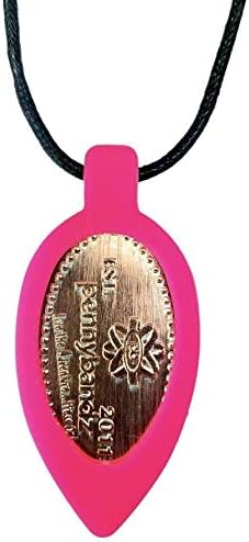 Wearable Souvenir Necklace for Press Penny (Pink)