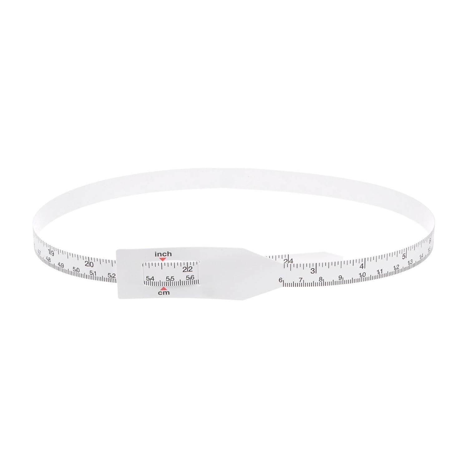 HARFINGTON Head Circumference Tape 24"(60cm) Plastic Measuring Rule Measure for Child Head Arm Circumference, White