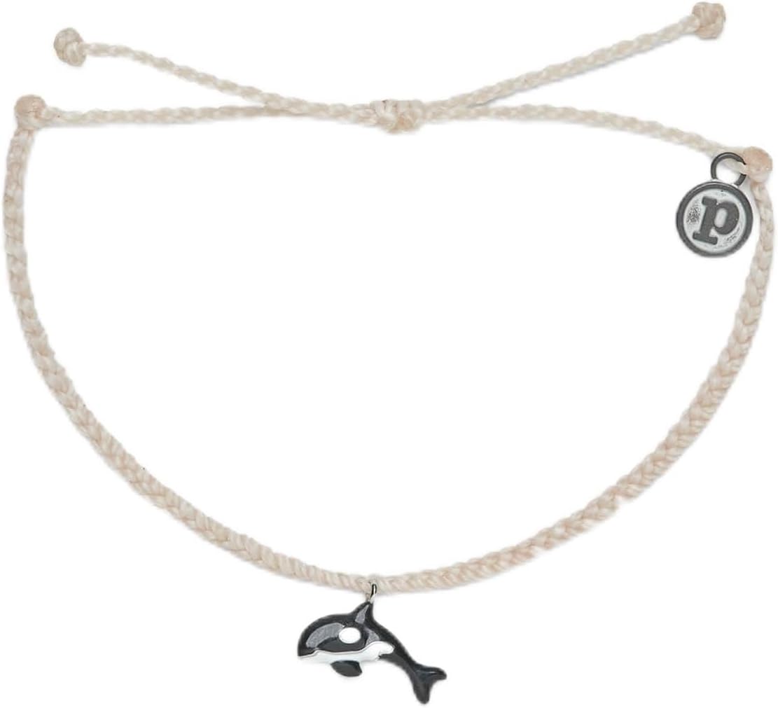 Pura Vida Orca Silver Charm Bracelet