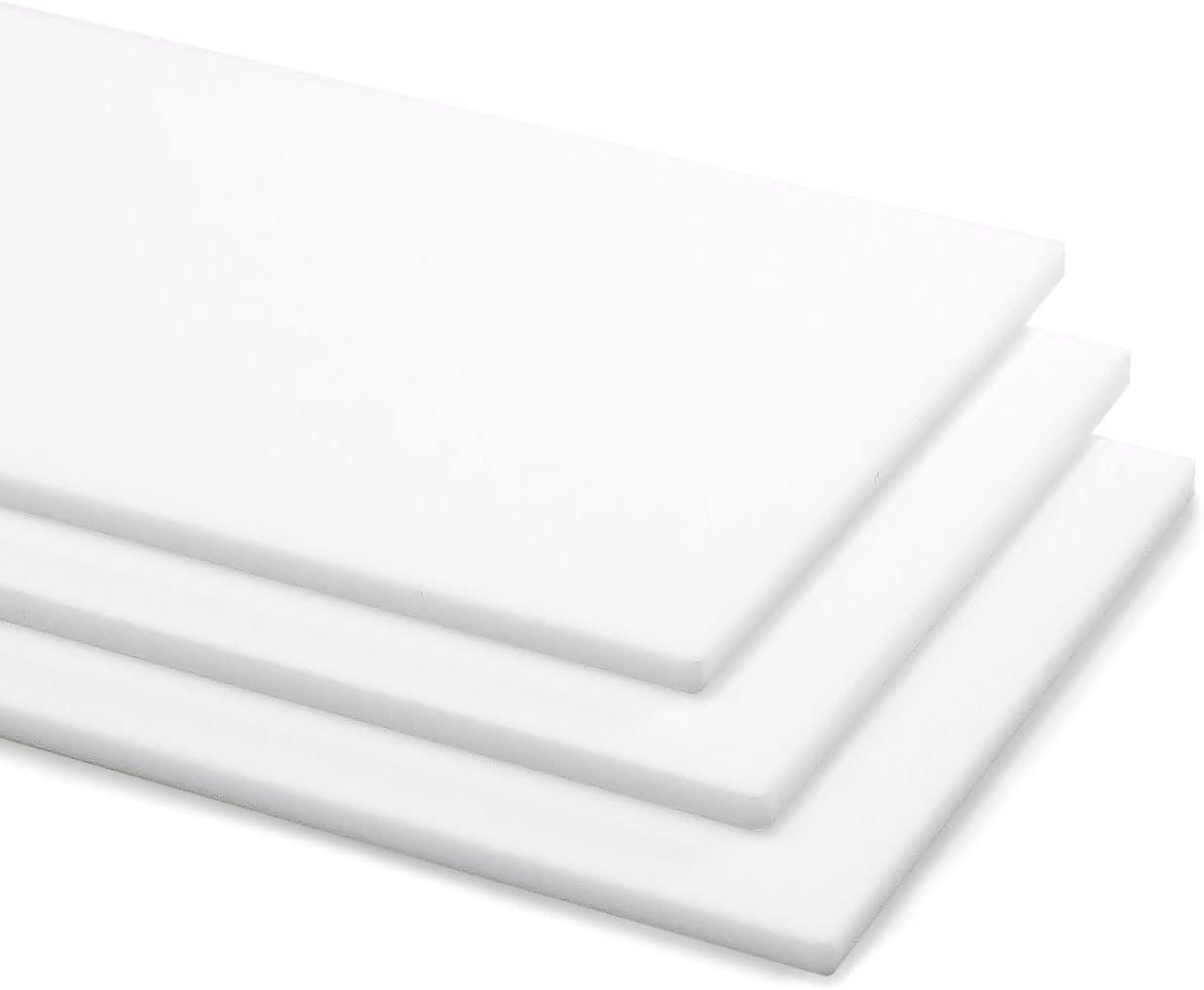 3mm Perspex White Gloss Acrylic Plastic Sheet Panel with Finished Polished Edges - Various Sizes (A4-29.7cm x 21cm)