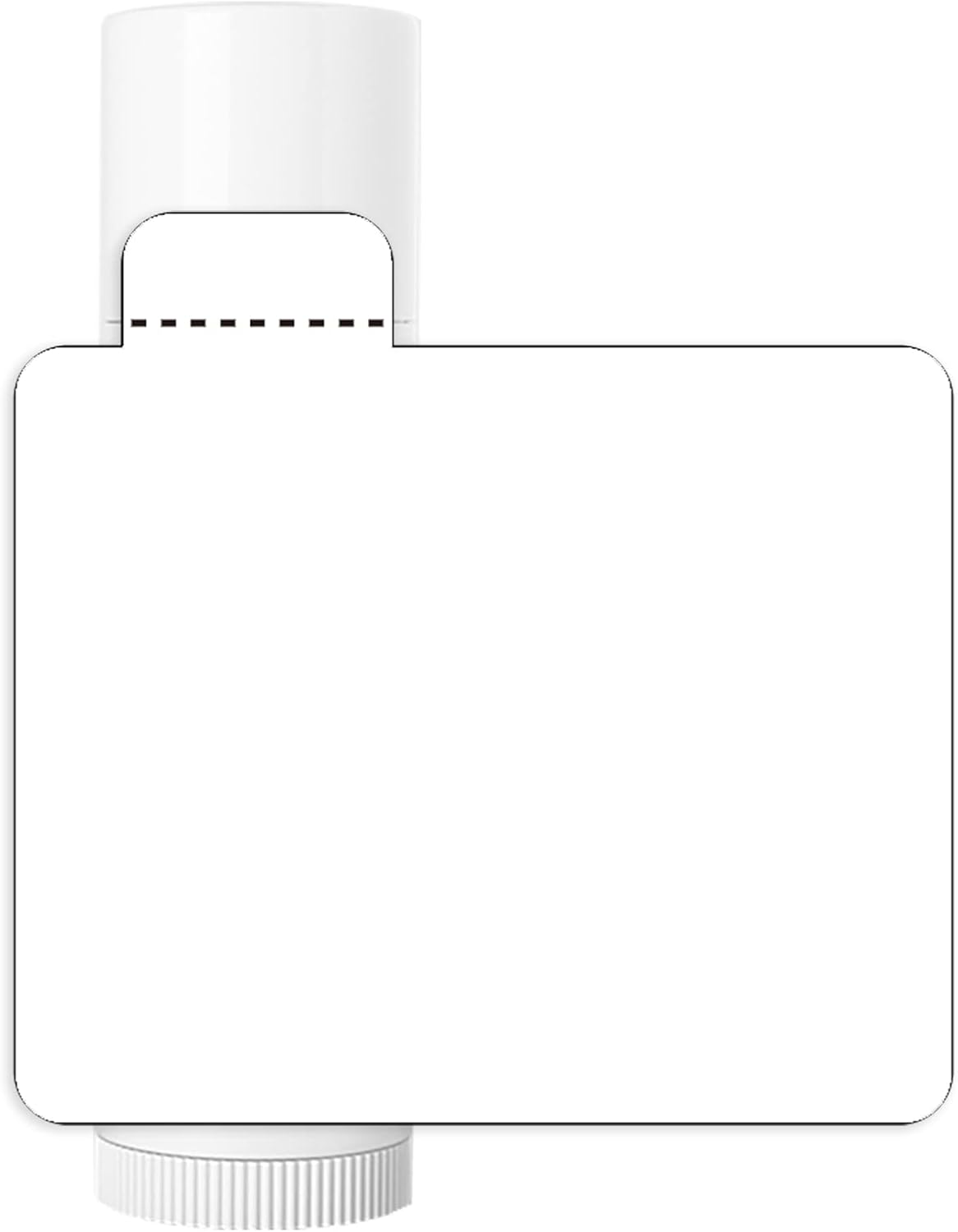 Mr-Label White Lip Balm Labels with Tamper Tab - Waterproof & Tear-Resistant - for Inkjet & Laser Printer - 2-3/16" x 2-1/8" on Letter Sheet (120 Labels)