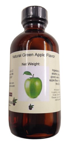 OliveNation Green Apple Natural Flavor Extract, TTB-Approved for Brewing, Non-GMO, Gluten Free, Kosher, Vegan - 4 ounces