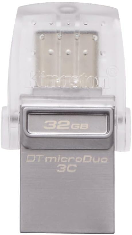 Kingston Digital 32GB Data Traveler Micro Duo USB 3C Flash Drive (DTDUO3C/32GB)