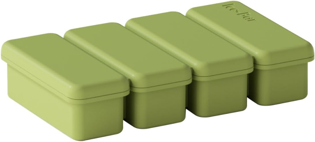 Silicone Ice Cube Mold - Multi-Functional Bar Ice Stick Maker for Freezing Ice, and Baking (绿色)