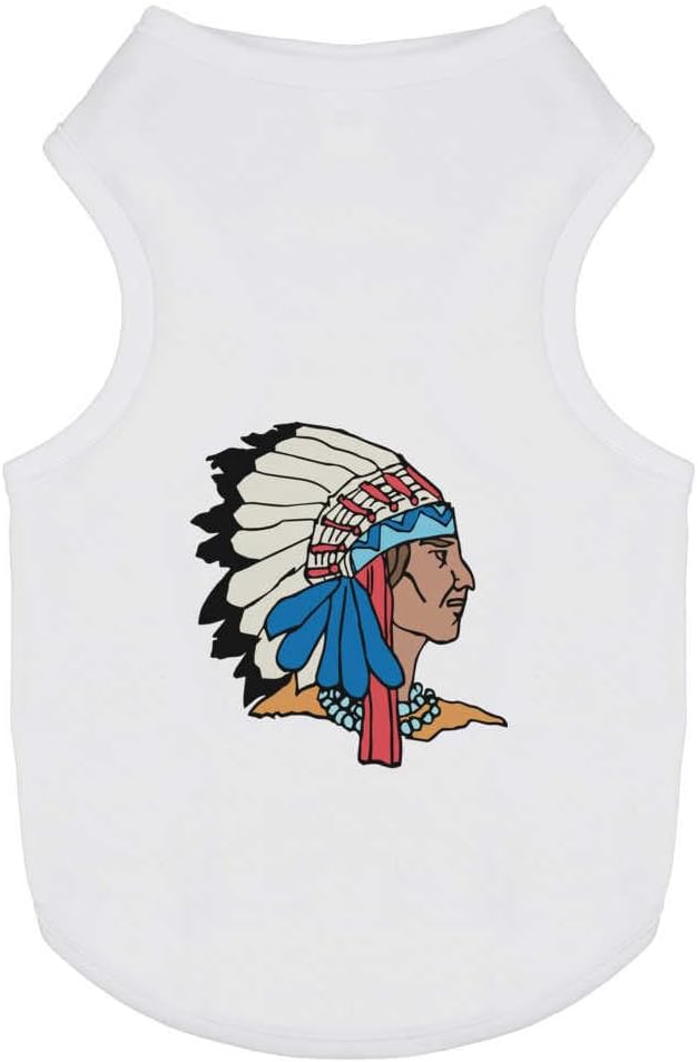 Azeeda 'Native American' Pet Dog/Cat T-Shirt, L (PT00079843)