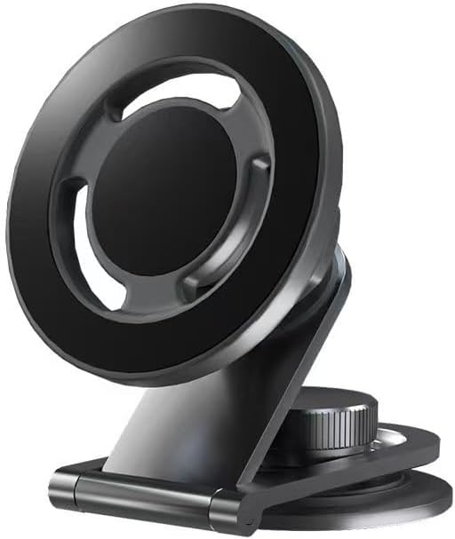 Car Phone Mount, 360° Rotating Dashboard Navigation Bracket, Aluminum,Compatible with All Smartphones