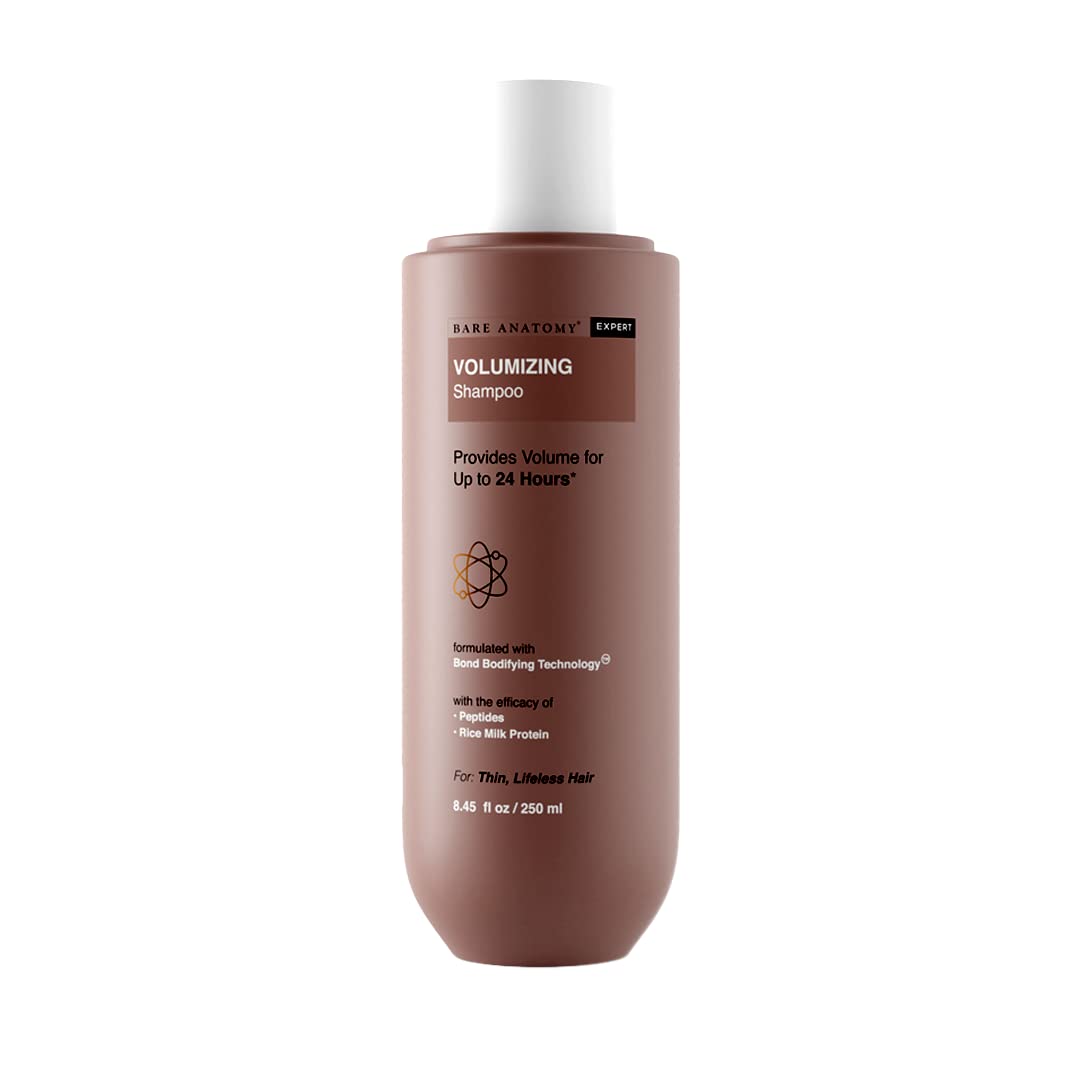Bare Anatomy Volumizing Shampoo | Volume For Upto 24 Hrs | Strong & Bouncy Hair | Volume Shampoo for Thin Hair | Paraben & Sulphate Free | Women & Men | 8.4 Ounce
