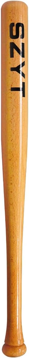 25 inch, 29 inch, 33 inch Wood Baseball Bat Self-Defense Softball Bat Home Defense Lightweight Yellow