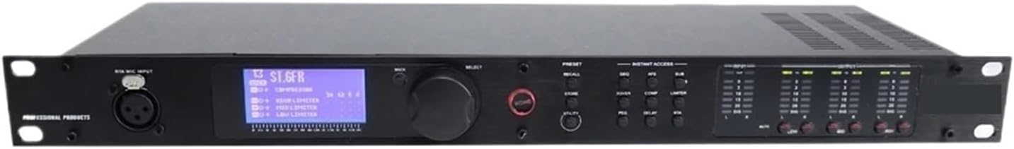 Graphic Equalizer Driver Rack PA2 2In 6Out Audio Processor Professional Loudspeaker Management Stage Sound Equipment
