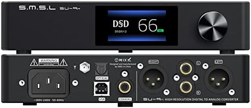 S.M.S.L SU-9n ES9038PRO XMOS XU208 Bluetooth 5.0 SMSL DSD512 RCA/XLR LDAC APTX/HD Decoder High Resolution Audio DAC