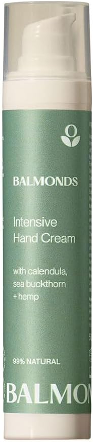 Balmonds Intensive Hand Cream 50ml - Hand Moisturiser for Dry or Sensitive Skin, Effective Natural Unscented Emollient for Hands