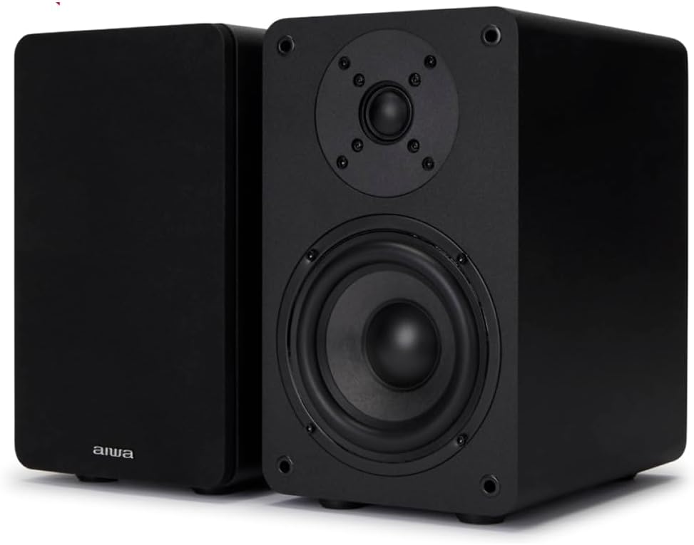 Aiwa Sp-a100 Black/Passive Hifi Bookshelf Speakers