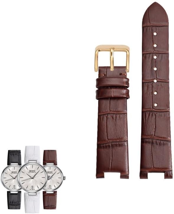 yaponuk Concave Notch Watch Strap For Mido Baroncelli M022207A M022 Women's watchband