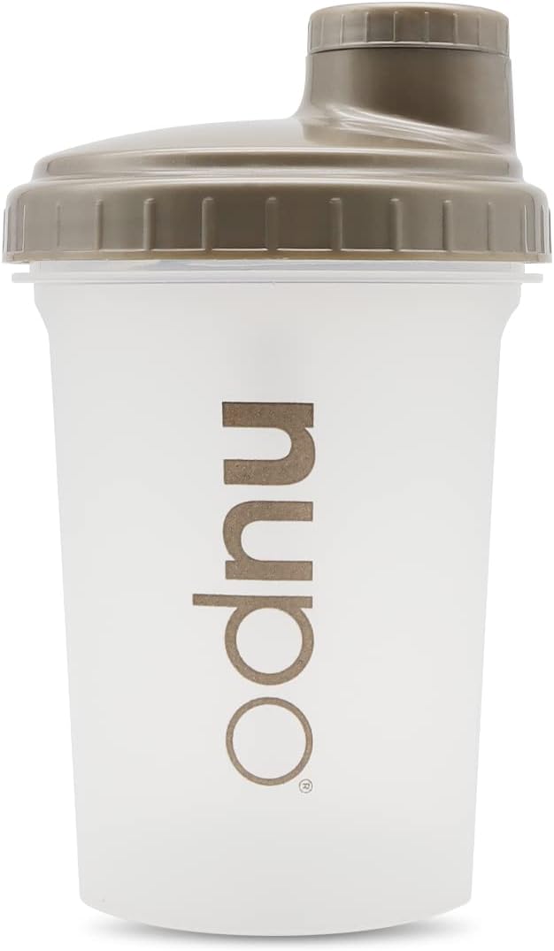 NUPO Transparent Shaker - Premium Protein Shaker | 500ml | BPA Free | Premium Mixing Function with Mixing Ball for Creamy Diet Shakes