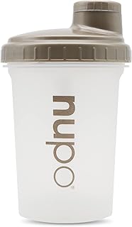 NUPO Transparent Shaker - Premium Protein Shaker | 500ml | BPA Free | Premium Mixing Function with Mixing Ball for Creamy Diet Shakes