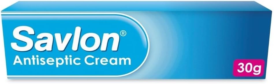 Savlon Antiseptic Cream, Cleanses & Helps Prevent Infection, First Aid for Minor Cuts & Wounds, Spots, Blackheads, Nappy Rash, Sunburn, Sores & Blisters, 1 x 30g
