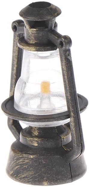 Miniature Lamps for Dollhouse,Doll House Miniature Retro Oil Lantern Scene Ornaments Dollhouse Miniature Scene Model Hurricane Lantern Kerosene Lamp, Dollhouse Accessories