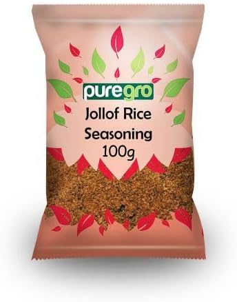 Puregro Jollof Rice Seasoning 100g | Pack of 1 | Classic Blend of Spices | Perfect for Flavor Rice | Jollof Seasoning.