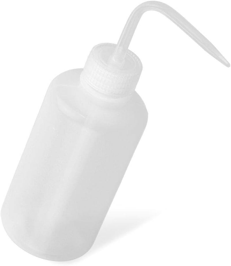 Renquen Scientific Safety Wash Bottle Plastic Safety Bottle Liquid Squeeze Wash Bottles with Cap for Medical 500mL