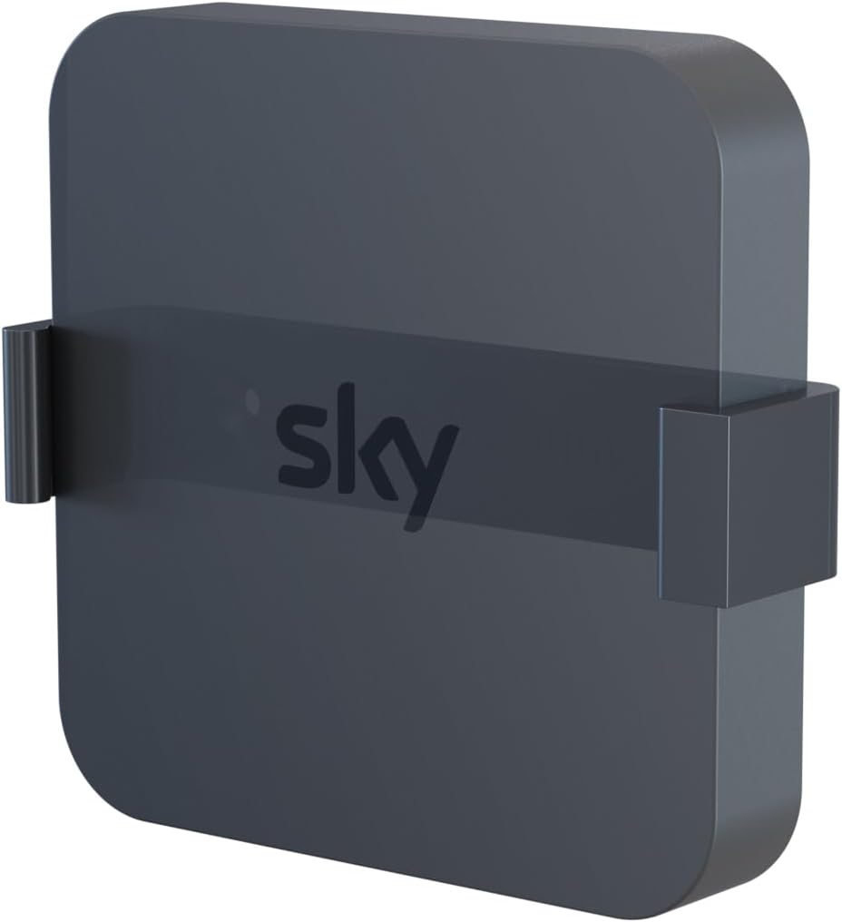 mywallmount Sky Stream Puck Wall Mount Bracket, Wall Mount Clip, Complete with Fixings – Vertical or Horizontal Mounting – Bio-Degradable Plastic – L11.4xW2.6xD2.2cm