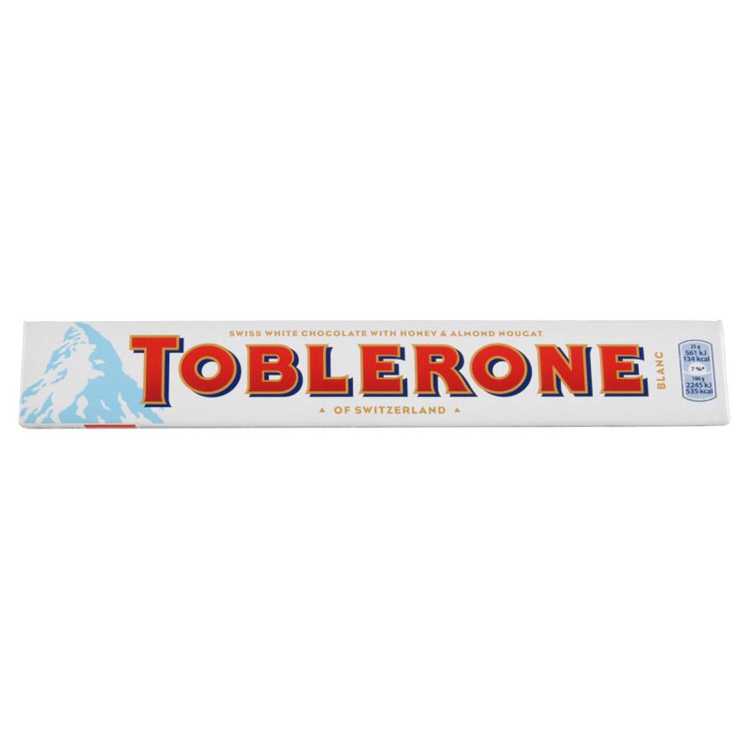 Toblerone White Chocolate, 3.52-Ounce Bars (Pack of 12)