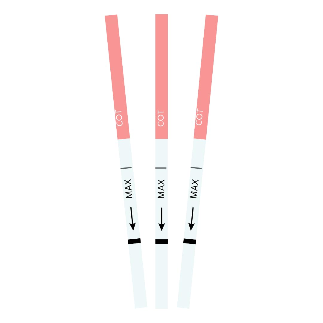 [25 Pack] COT (Cotinine) Urine Test Strips, Detects Nicotine in Urine, One Step, Rapid Detection Fast and Accurate Results, Easy-Read, Detection in as Little as 5 Minutes, Easy to Use