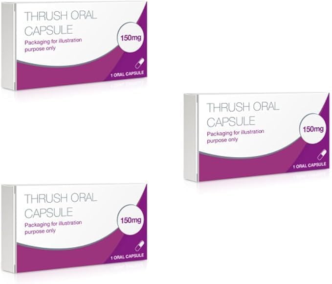 Three Pack Oral Capsule for Thrush Relief and Yeast Infection Treatment