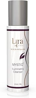 Lira Clinical Mystiq iLuminating Cream Cleanser - Gentle Hydrating Facial Wash with Plant Cells, Tomato Extract, Vitamin C & E - 6 fl oz