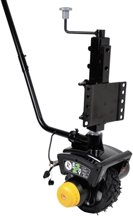 RocwooD Jockey Wheel Motorised Forward Reverse Trailer Mover Jack 12V 550W Boat Caravan Maximum 2722KG Load Motor Electric Power Heavy Duty Solid Rubber Wheel