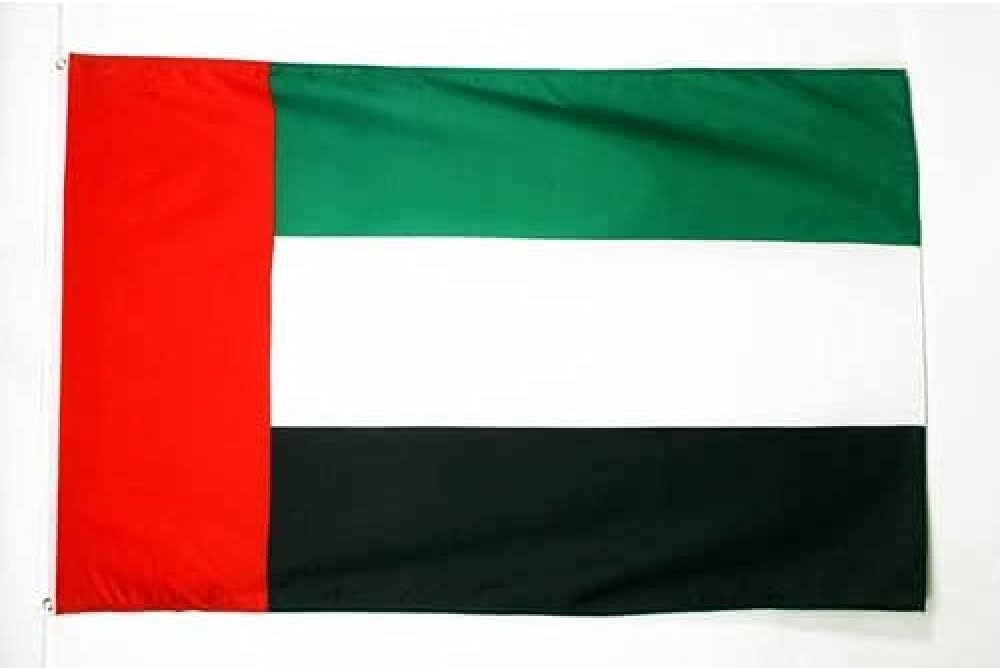 AZ FLAG - United Arab Emirates Flag - 3x5 Ft - 100D Polyester Emirati Banner with Two Metal Grommets - Fade Resistant - Vivid Colors - 3' x 5' Feet - 150x90 Cm