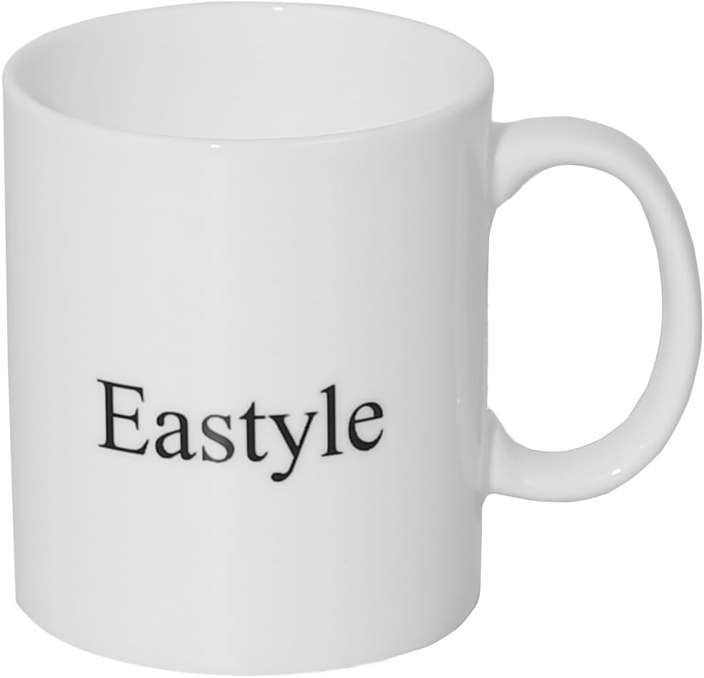 Eastyle 16 oz Large Coffee Mug with Handle Tea Cup Novelty Coffee Cup for Men Women Office Work, White