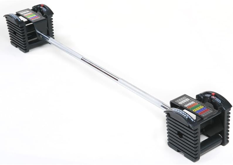 PowerBlock Pro Series Straight Bar – Compatible Pro Series Adjustable Dumbbells, Weightlifting, Curling Bar, Weight Bar, Workout Equipment, Strength Training