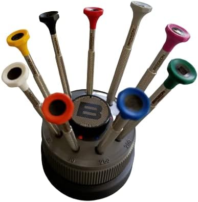 Swiss Made Professional Screwdrivers on Rotating Base with Bits Included Ref 30081-S09