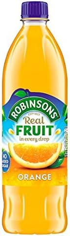 BLUERITE Robinsons Orange No Added Sugar 1L (Pack of 4)