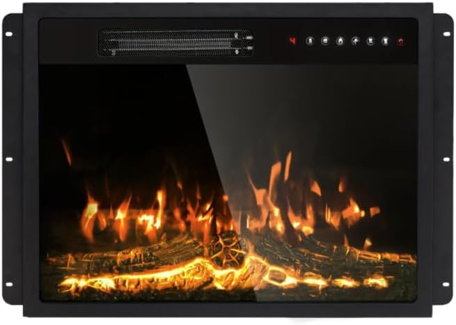 Corner Electric Fireplace with Mantel, TV Stand with 23" Freestanding Electric Fireplace